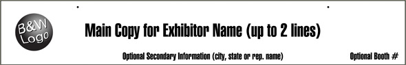 Booth ID Sign Sample